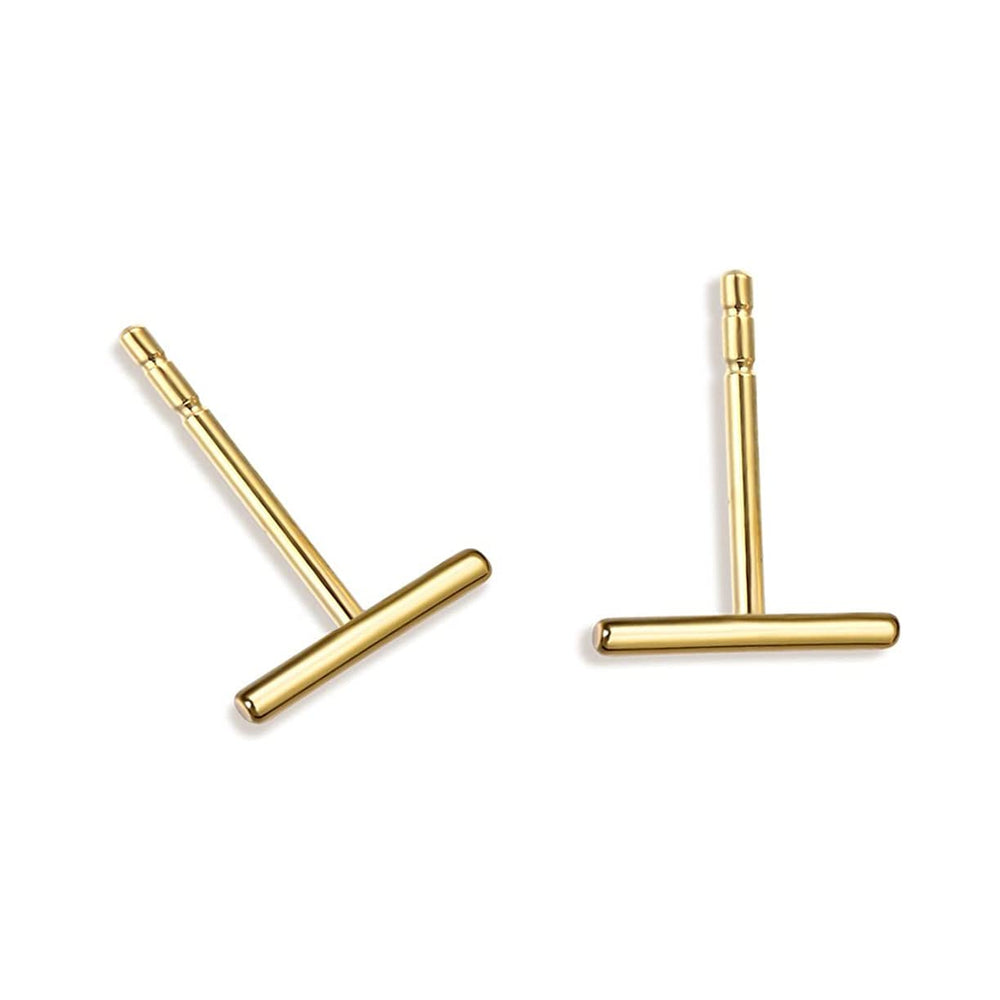 Tiny Stick Stud Earrings