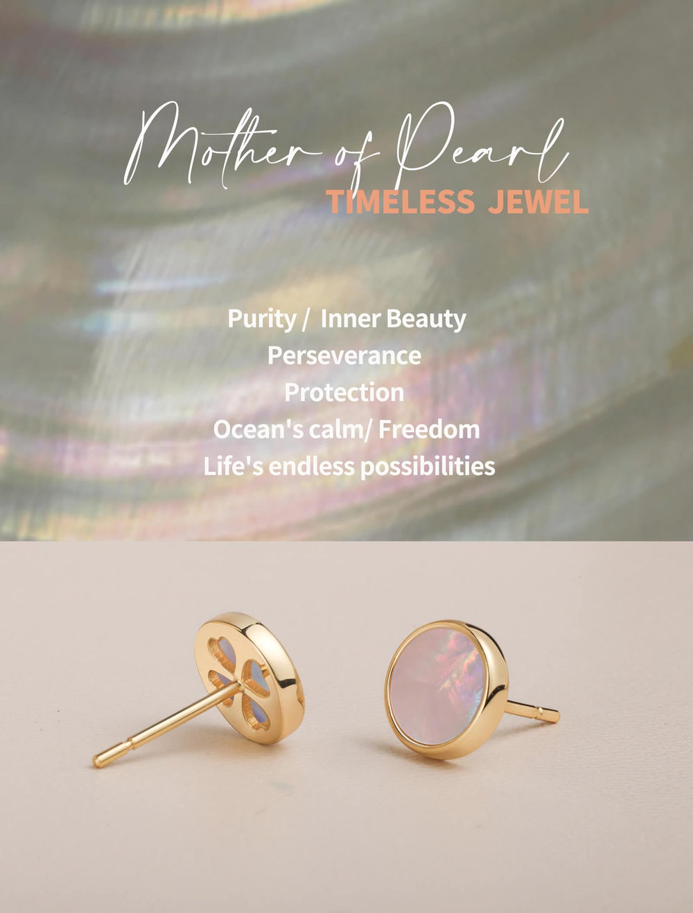 S.Leaf 18K Gold Plated Earrings for Women Shell Earrings