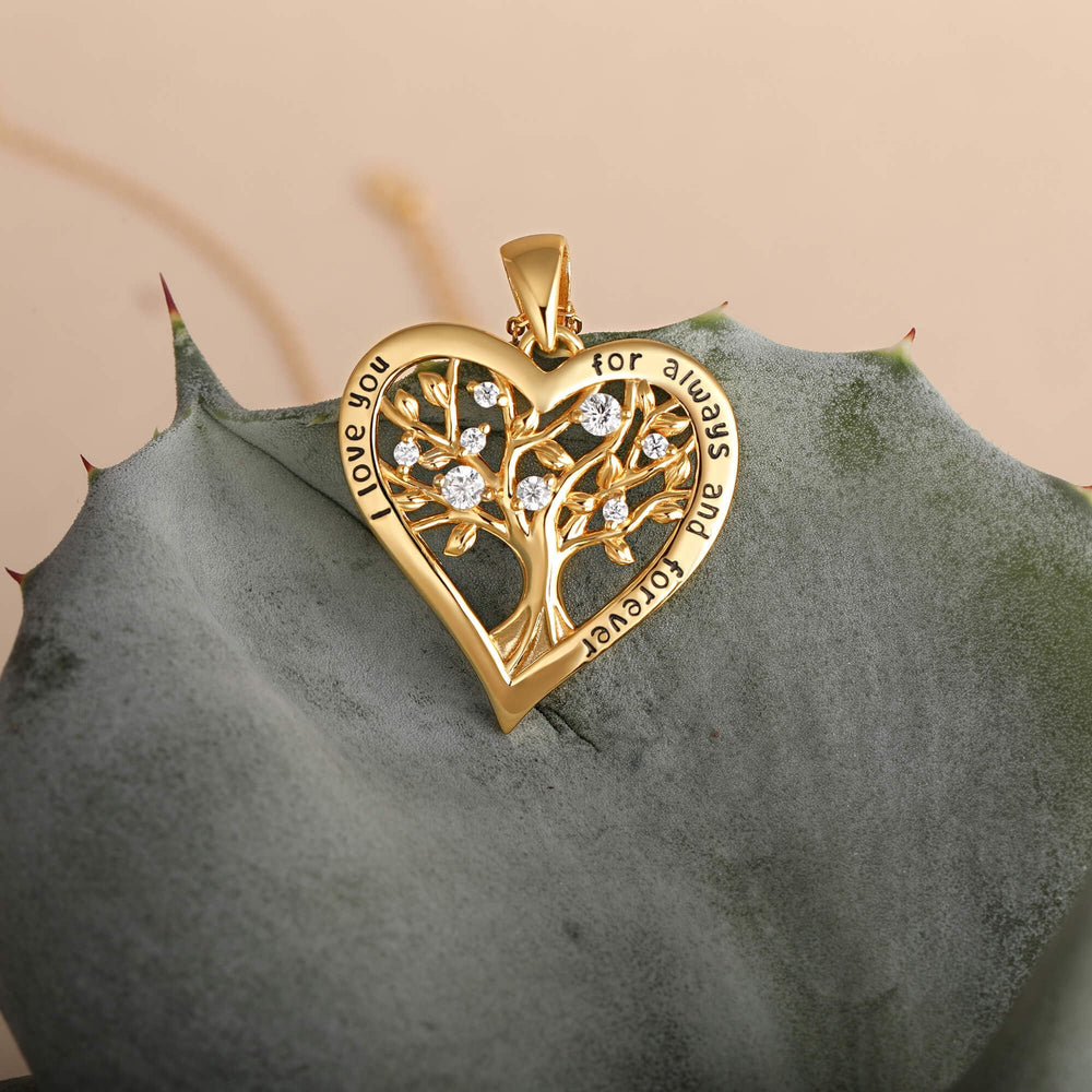 Love Heart Tree of Life Necklaces
