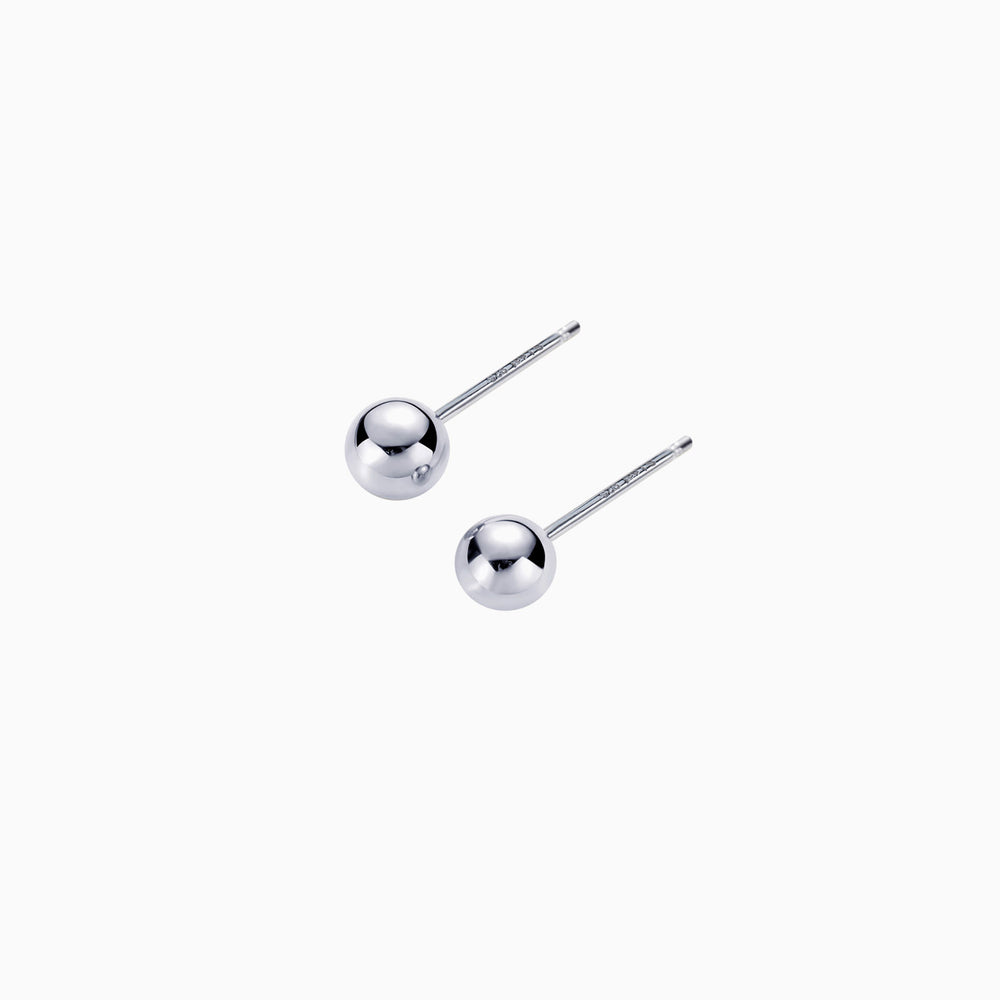 Ball Stud Earrings sterling silver