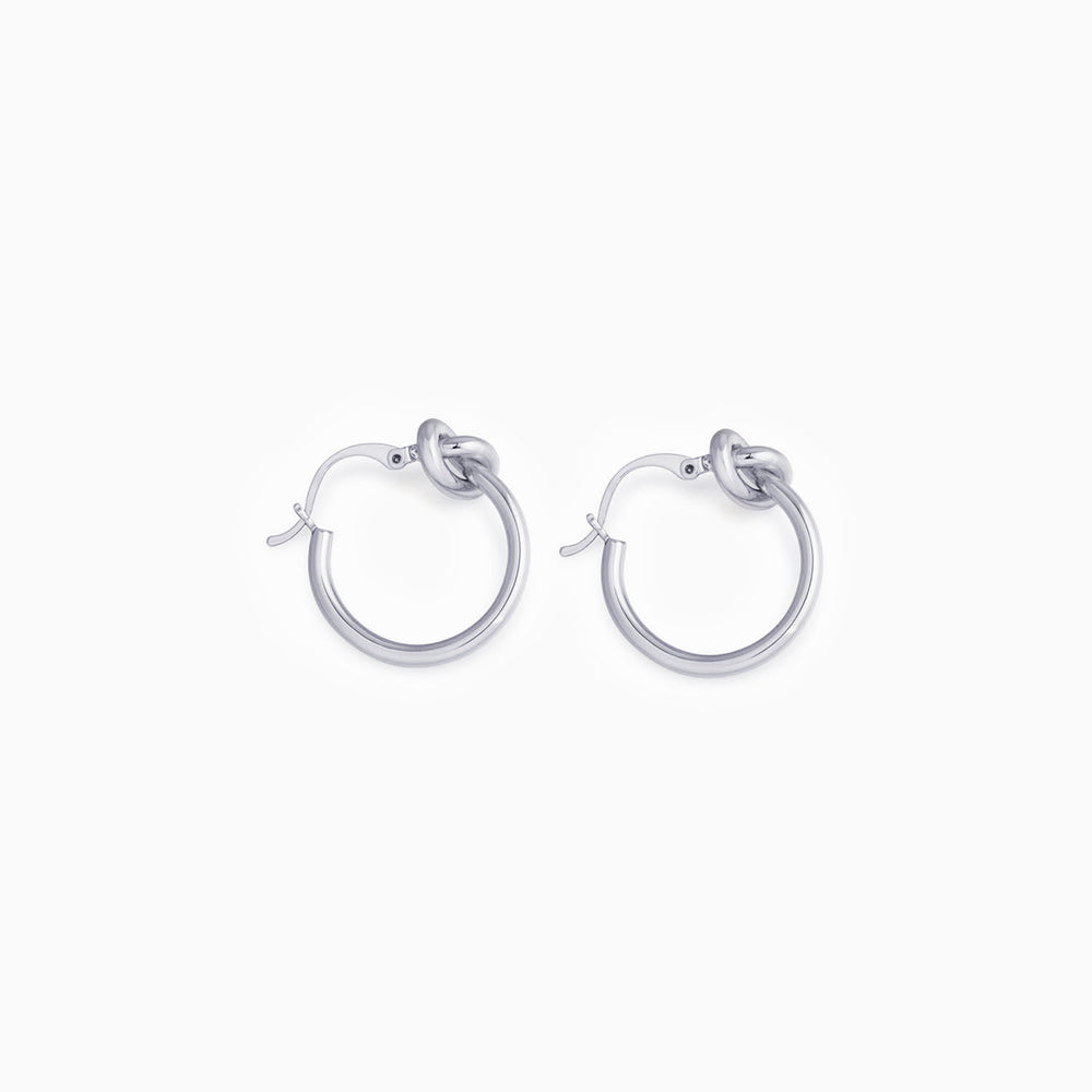 Knot Hoop Earrings